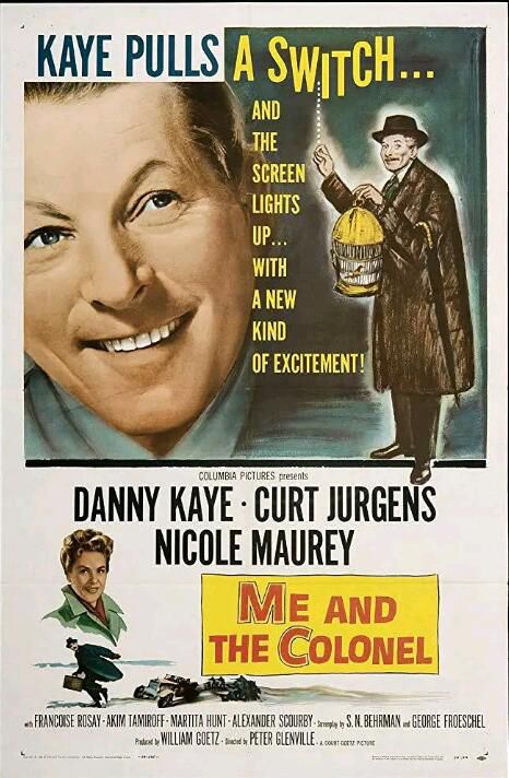 1958美國電影 我與上校/Me and the Colone 丹尼·凱耶 二戰/ DVD