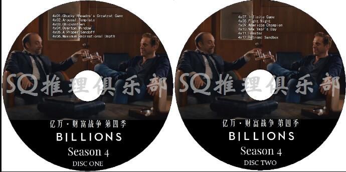 美劇DVD：億萬/財富戰爭/財富之戰 1-6季/Billions 12碟
