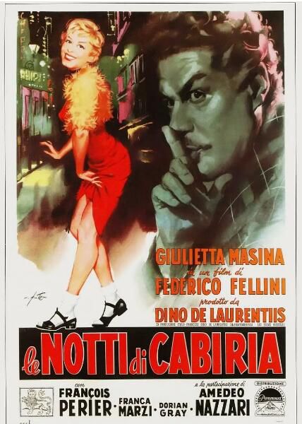 1957意大利高分劇情《卡比利亞之夜/花街春夢》.意大利語中字