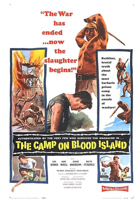 1958英國電影 血島紮營/血島集中營/The Camp on Blood Island 二戰/集中營/ DVD